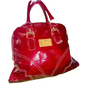 $10.00 💕 Guia's Burgandy Patent Leather made in Italy handbag